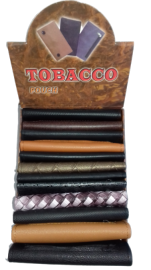ΚΑΠΝΟΘΗΚΕΣ ΔΕΡΜΑΤΙΝΗ 13Χ7CM MIX COLORS  -12ΤΜΧ