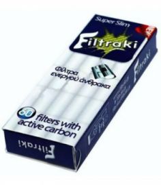 Φιλτράκια Filtraki ΕΝΕΡΓΟΥ ΑΝΘΡΑΚΑ SUPER SLIM 5.69mm 60