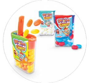 DR LAB ΜΙΝΙ CANDY Καραμελακια Βάζο μπάλα 70τμχ