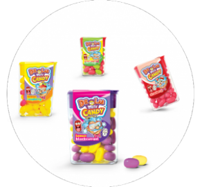 DR LAB ΜΙΝΙ CANDY Καραμελακια Βάζο μπάλα 70τμχ