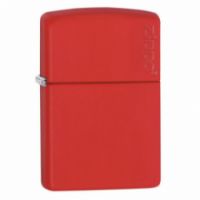 ZIPPO 233ZL RED MATTE WITH ZIPPO LOGO