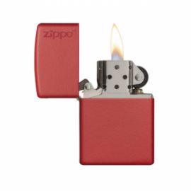ZIPPO 233ZL RED MATTE WITH ZIPPO LOGO