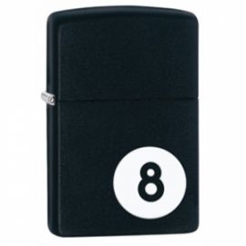 ZIPPO 8-BALL BLACK MATTE 