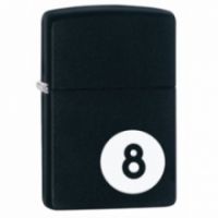 ZIPPO 8-BALL BLACK MATTE 
