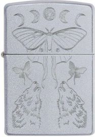 ZIPPO 49591 21PFSPR BUTTERFLY & WOLF DESIGN
