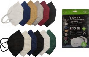 ΜΑΣΚΕΣ FFP2(N95) MIXED COLORS Χ12ΤΜΧ
