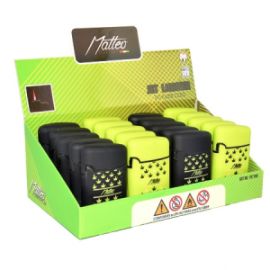 ΜΑΤΤΕΟ JET RUBBERIZED CANNABIS  LIGHTER 197100 -20TMX.