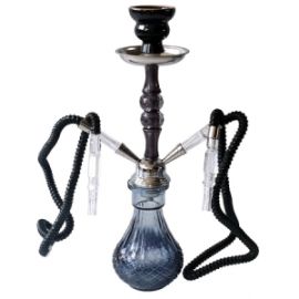 ΝΑΡΓΙΛΕΣ SHISHA ΜΑΥΡΟΣ ΔΙΠΛΟΣ 33CM