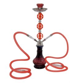 ΝΑΡΓΙΛΕΣ SHISHA ΚΟΚΚΙΝΟΣ ΔΙΠΛΟΣ - 55CM