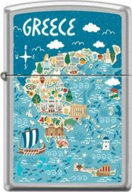 ZIPPO 205-071154 GREECE ILLUSTRTION MAP CI410122