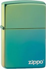ZIPPO 49191ZL REG HP TEAL LOGO