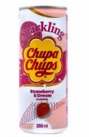 CHUPA CHUPS ΦΡΑΟΥΛΑ  ΚΡΕΜΑ-250ML X 24TMX