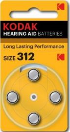 KODAK P312 HEARING AID BATTERY-4PCS