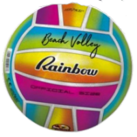 ΜΠΑΛΑ BEACH VOLLEY PEARL RAINBOW 21CM