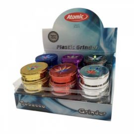 GRINDER ΠΛΑΣΤΙΚΟ ΜΕΣΑΙΟ 3 LAYERS 0212563 CANNA LEAF