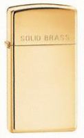 ZIPPO 1654 SLIM SOLID BRASS