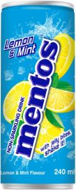 MENTOS LEMON-MINT NON SPARKLINK DRINK 240ML- 24TMX. 