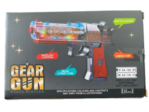 ΠΙΣΤΟΛΙ GEAR GUN  696-57 ΗΧΟ & ΦΩΣ- ΜΠΑΤΑΡΙΑΣ