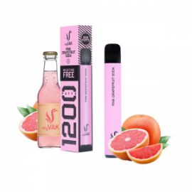 MYVAK FREE PINK GRAPEFRUIT SODA 1200 PUFFS