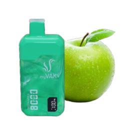 MYVAK FREE GREEN APPLE 8000 PUFFS