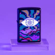 ZIPPO 49699 BLACK LIGHT EYE DESIGN 