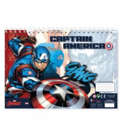 ΜΠΛΟΚ ΖΩΓΡΑΦΙΚΗΣ CAPTAIN AMERICA -40ΦΥΛΛΑ 23Χ33