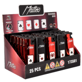 MATTEO TURBO 173501 METAL CASE - ICON POKER - 25TMX. 