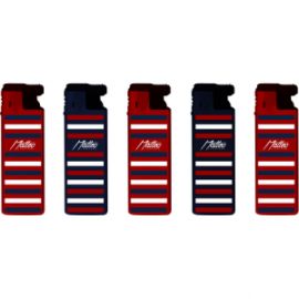 MATTEO TURBO 173032 METAL CASE-RED BLUE LINES- 25TMX. 
