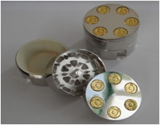GRINDER ΜΕΣΑΙΟ  METAL 43MM ΣΦΑΙΡΑ 3 PARTS -12ΤΜΧ.