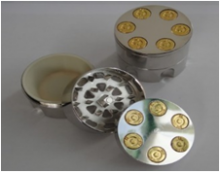 GRINDER ΜΕΣΑΙΟ  METAL 43MM ΣΦΑΙΡΑ 3 PARTS -12ΤΜΧ.