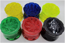 GRINDER ΜΑΧΙ PLASTIC 60ΜΜ-COLORFUL (STR)-12ΤΜΧ.