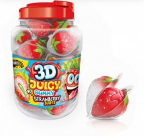 JOHNY BEE 3D STRAWBERRY JUICY GUMMY  - 60TMX. 