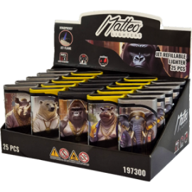 MATTEO TURBO 197300 METAL CASE-LAS VEGAS GANGSTA ANIMALS- 25TMX. 