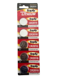 ΜΠΑΤΑΡ. CR2016 (3V) SUPER LITHIUM -5ΤΜΧ 