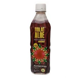 HOLA! ALOE VITAMIN ΡΟΔΙ -NO SUGAR-500ML-12TMX