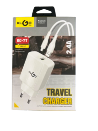 ΦΟΡΤΙΣΤΗΣ USB TO TYPE C - KC7T (2,4Α)  - KLGO  