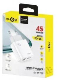 ΜΠΡΙΖΑ ΦΟΡΤΙΣΗΣ  (45W)  ΤΡΙΠΛΗ 1XUSB-C 1XUSB-A 1XUSB-L  (PD-68)