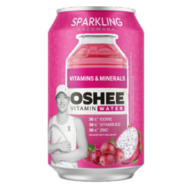 OSHEE SPARKLING RED GRAPE VIT.WATER ZERO -330ML 