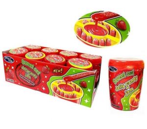 SWEET SET SOUR JELLY CANDY & JAM STRAWBERRY -8TMX. 