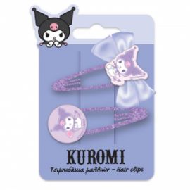 ΤΣΙΜΠΙΔΑΚΙΑ ΜΑΛΛΙΩΝ KUROMI ΣΕΤ 2ΤΜΧ
