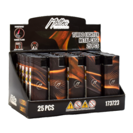 MATTEO TURBO 173723 METAL CASE- ORANGE WAVES  - 25TMX. 