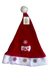 ΣΚΟΥΦΟΣ X-MAS TΑΡΑΝΔΟΣ-ΧΙΟΝΑΝΘΡΩΠΟΣ ( 36Χ29CM )