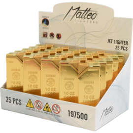 MATTEO TURBO 197500 METAL CASE IOWA - GOLD BAR- 25TMX.