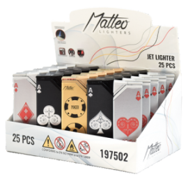 MATTEO TURBO 197502 METAL CASE IOWA - POKER- 25TMX.