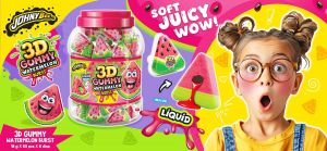 JOHNY BEE 3D WATERMELON JUICY GUMMY  -60TMX. 
