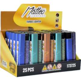 MATTEO TURBO 173725 METAL CASE- LABEL BLUE GOLD - 25TMX. 
