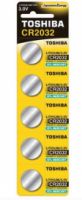 TOSHIBA ΜΠΑΤΑΡ. CR2032 B5- ΚΑΡΤΕΛΑ 5ΤΜΧ.