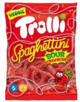 NET-ΖΕΛΕ TROLLI SPAGHETTINI STRAWBERRY SOUR  100GR