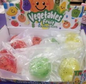 NET- SQUEEZE FRUITS& VEGETABLES - DISPLAY 12TMX. 