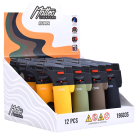 ADAMO MAXI TORCH-196035(ΦΛΟΓΙΣ)RUBBERIZED OUTDOOR-12PCS